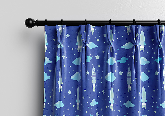 Blast Off, Blue Comet - Made to Measure Curtains - Image 10